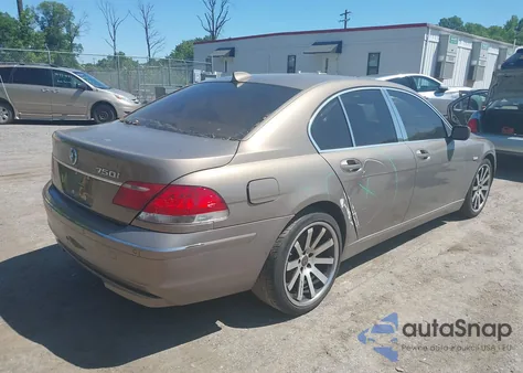 2008 BMW 750I z USA, uszkodzony, nr VIN WBAHL83568DT14138